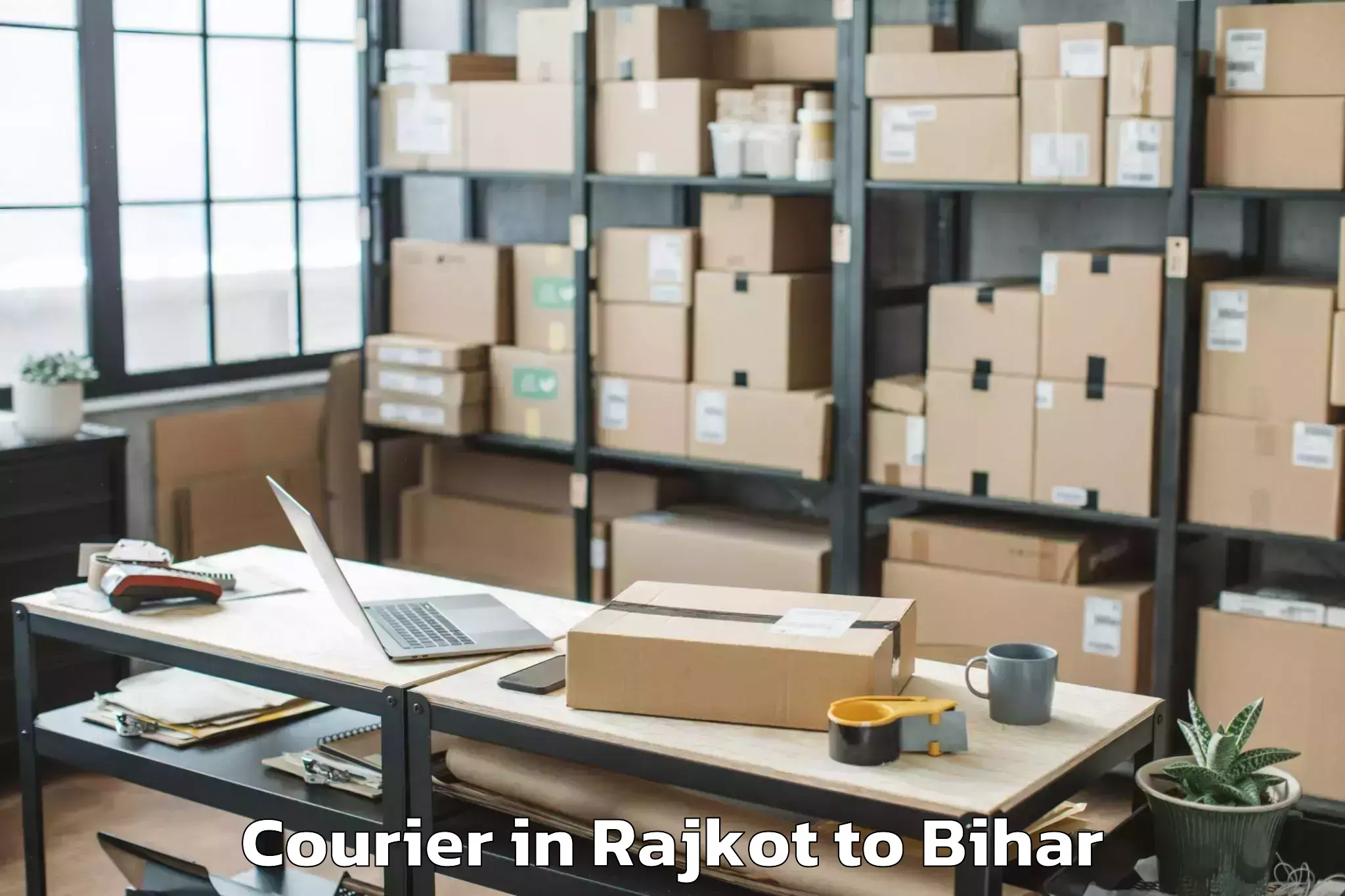 Easy Rajkot to Belsand Courier Booking